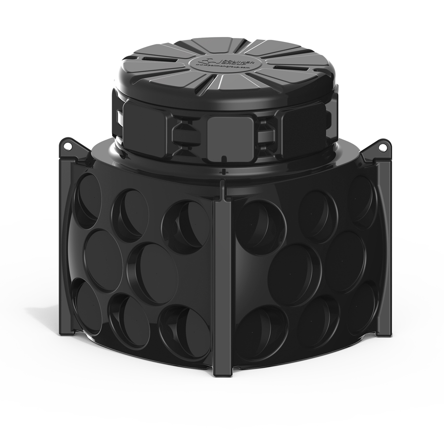 Колодец Ruwel КН 1000 H1000 с крышкой D 780 мм с кабельными стойками