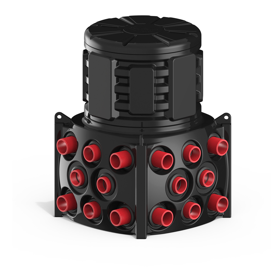 Колодец Ruwel КН 1000 H1300 с крышкой D 780 мм с кабельными стойками